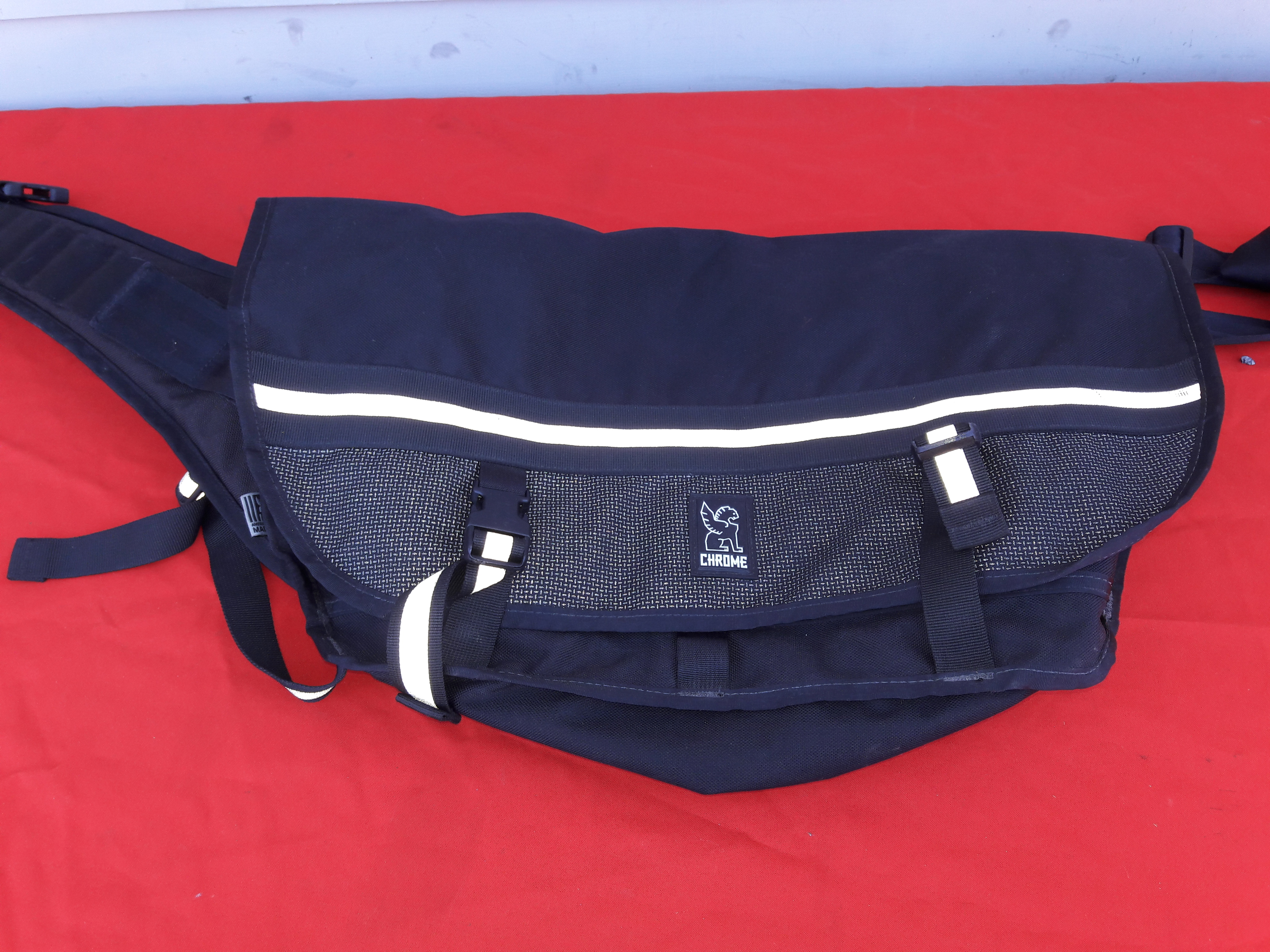 Chrome Night Messenger Bag